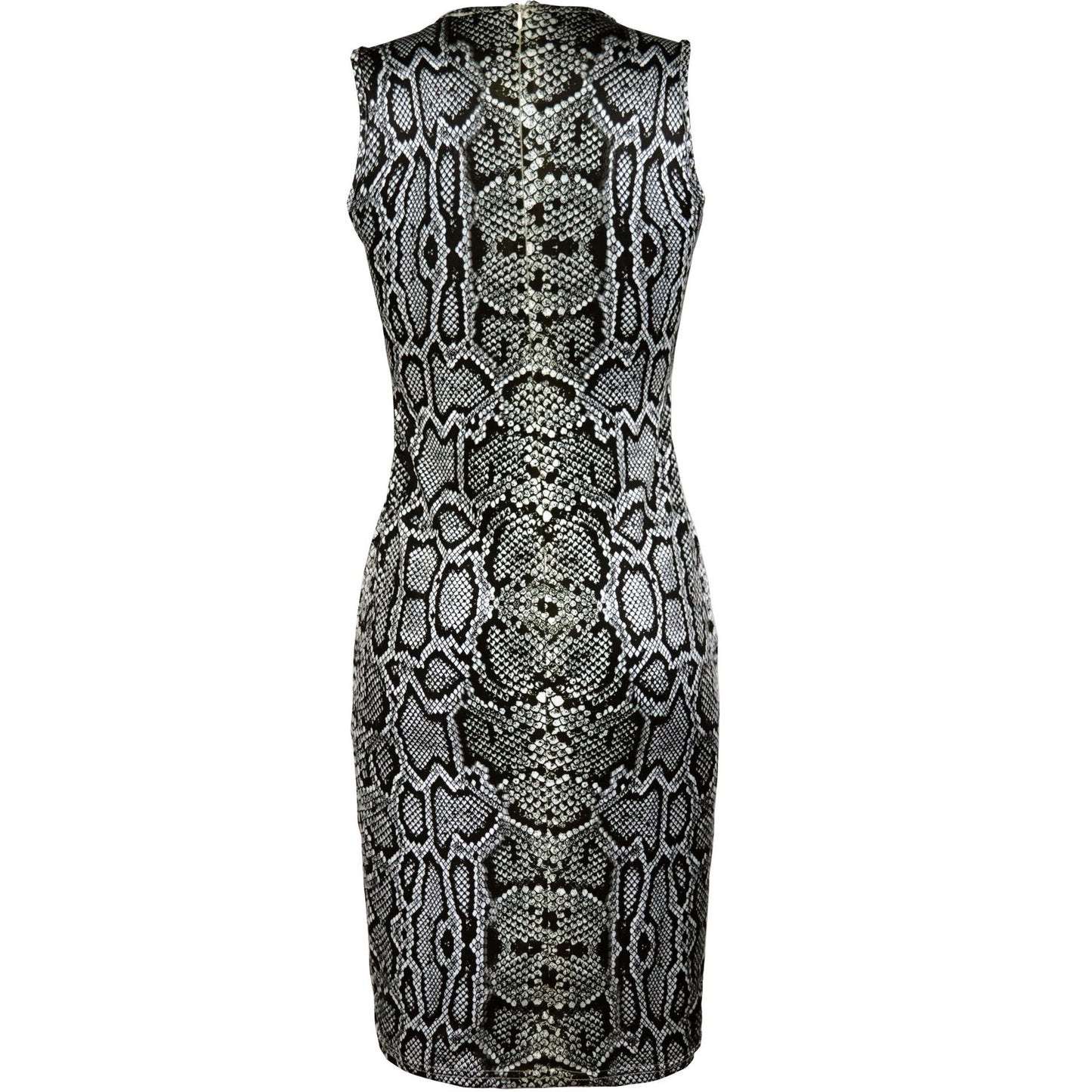 Snake Print Sexy Sheath Sleeveless Bottoming Dress Women Clothing