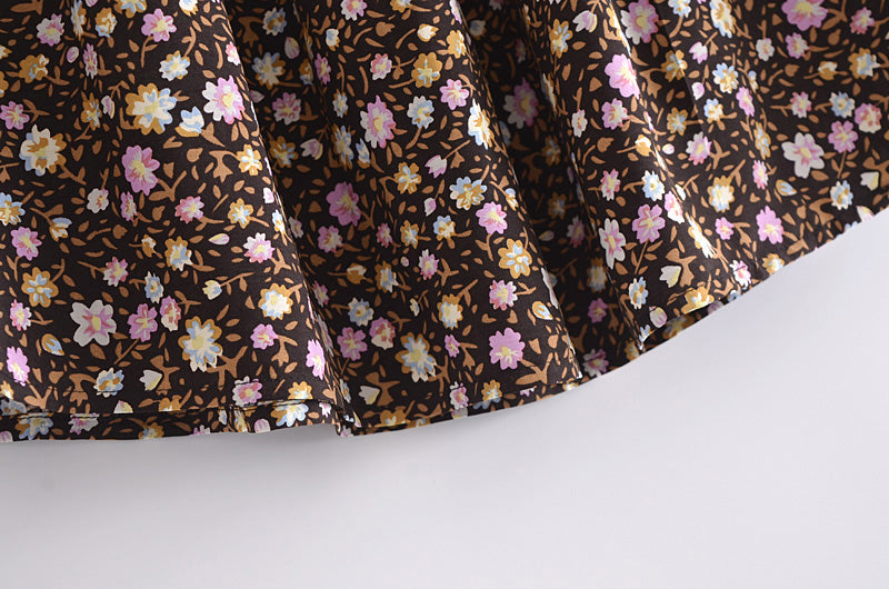Skirt Summer High Waist One Piece Dotted Printed Fringed Skirt