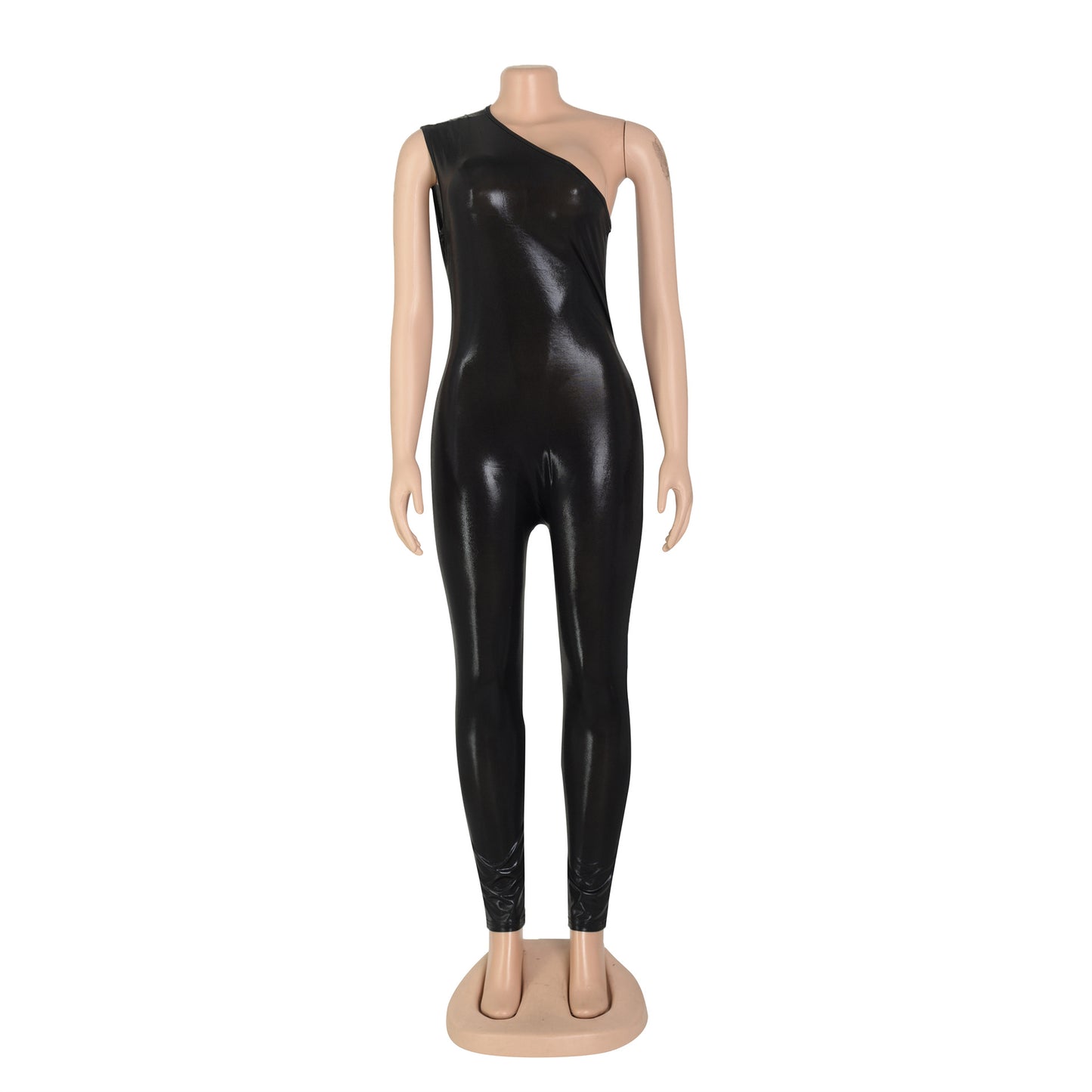Women Clothing Jumpsuit Metallic Sleeveless Tight Sexy Jumpsuit Summer