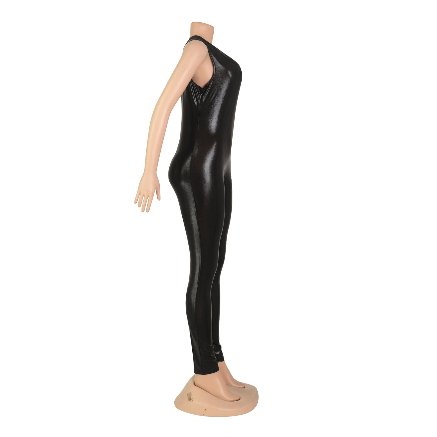 Women Clothing Jumpsuit Metallic Sleeveless Tight Sexy Jumpsuit Summer