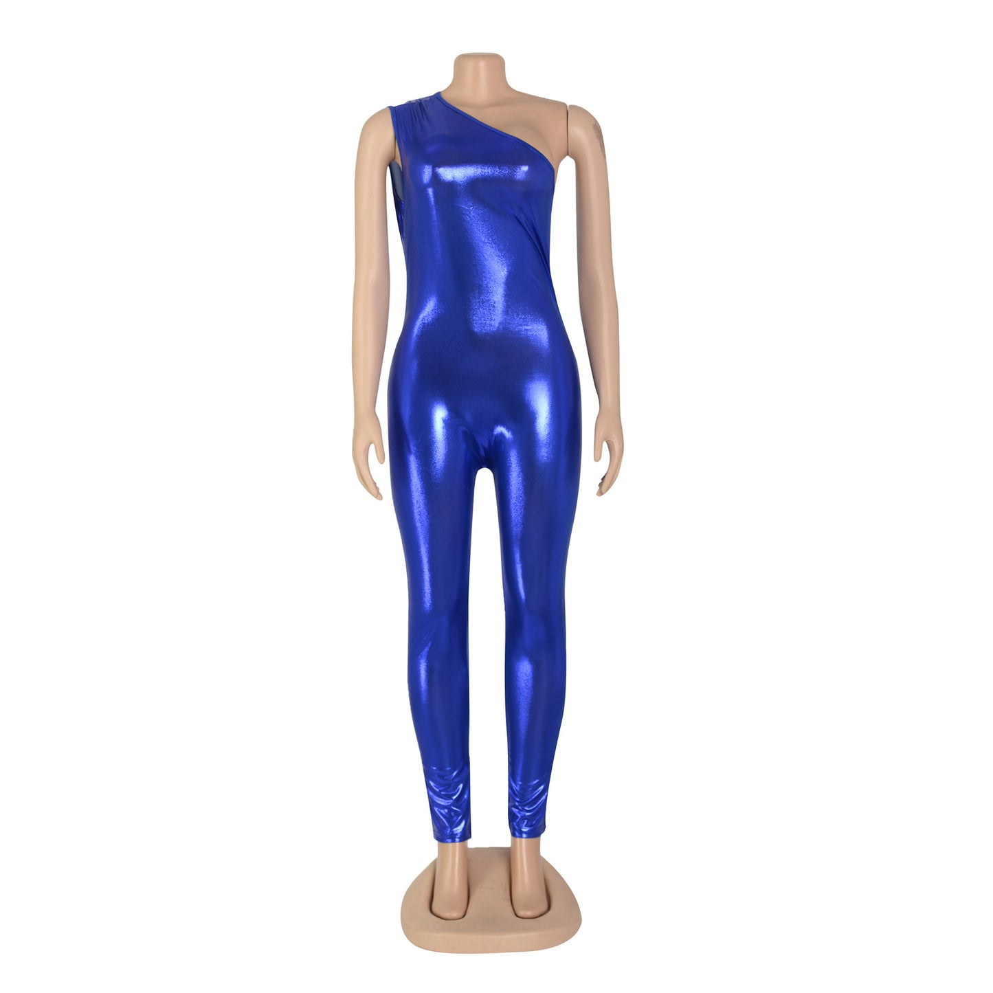 Women Clothing Jumpsuit Metallic Sleeveless Tight Sexy Jumpsuit Summer