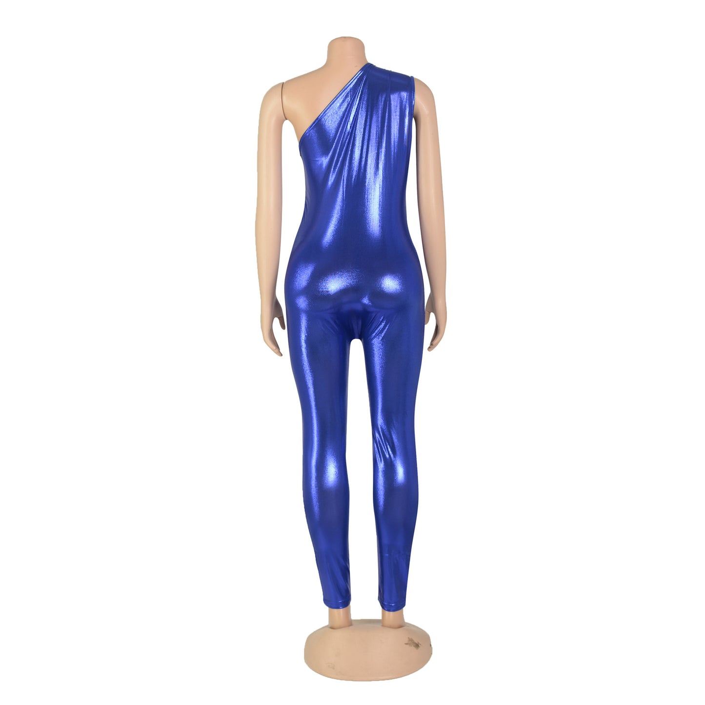 Women Clothing Jumpsuit Metallic Sleeveless Tight Sexy Jumpsuit Summer