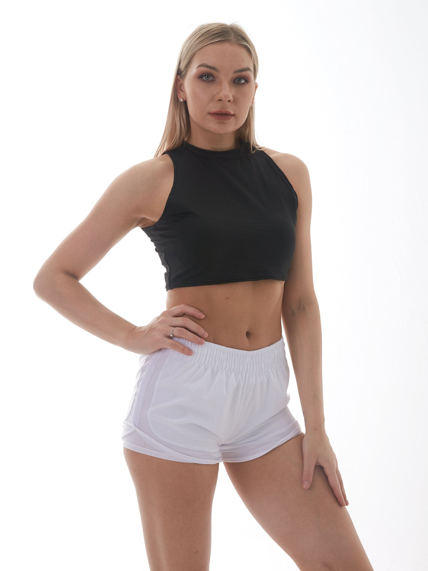 Sports All Match Slim Vest Bottoming Underwear Milk Silk High Elastic Top