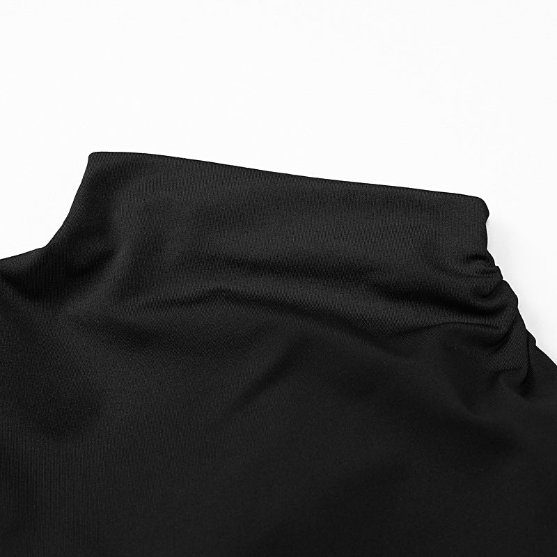 Summer Solid Color Split High Waist Slim Sexy Sleeveless Long Women Clothing Dress