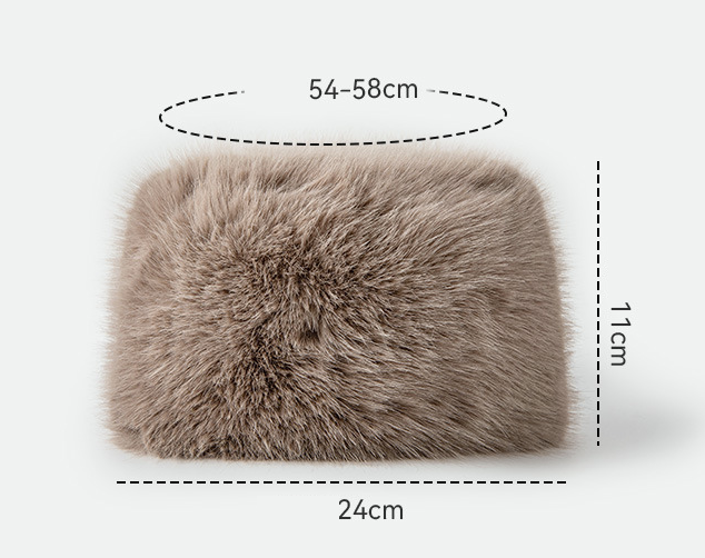 Hat Women Autumn Winter Cotton Padded Cap Warm Face Showing Little Wild Ear Protection t Bucket Plush Bucket Hat