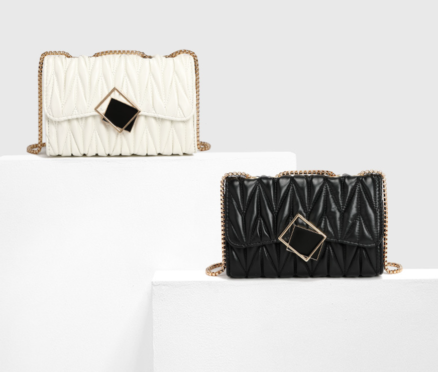 Bag Summer Women Women Bag Trend Chain Pleated Shoulder Messenger Bag