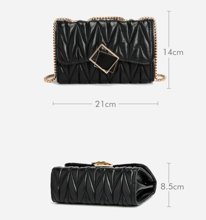Bag Summer Women Women Bag Trend Chain Pleated Shoulder Messenger Bag