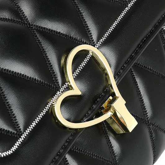 Chanel Bags Women Bag Winter Online Influencer Diamond Chain Metal Heart Shoulder Messenger Bag