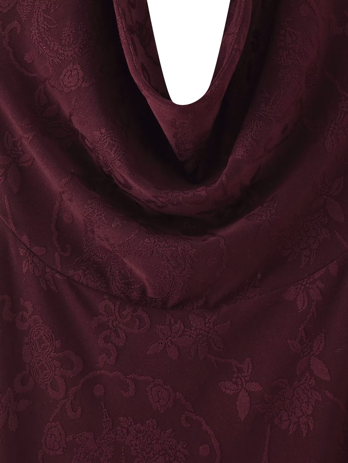 Spring Summer Women Sexy Backless Silk Satin Texture Jacquard Halter Length Dress