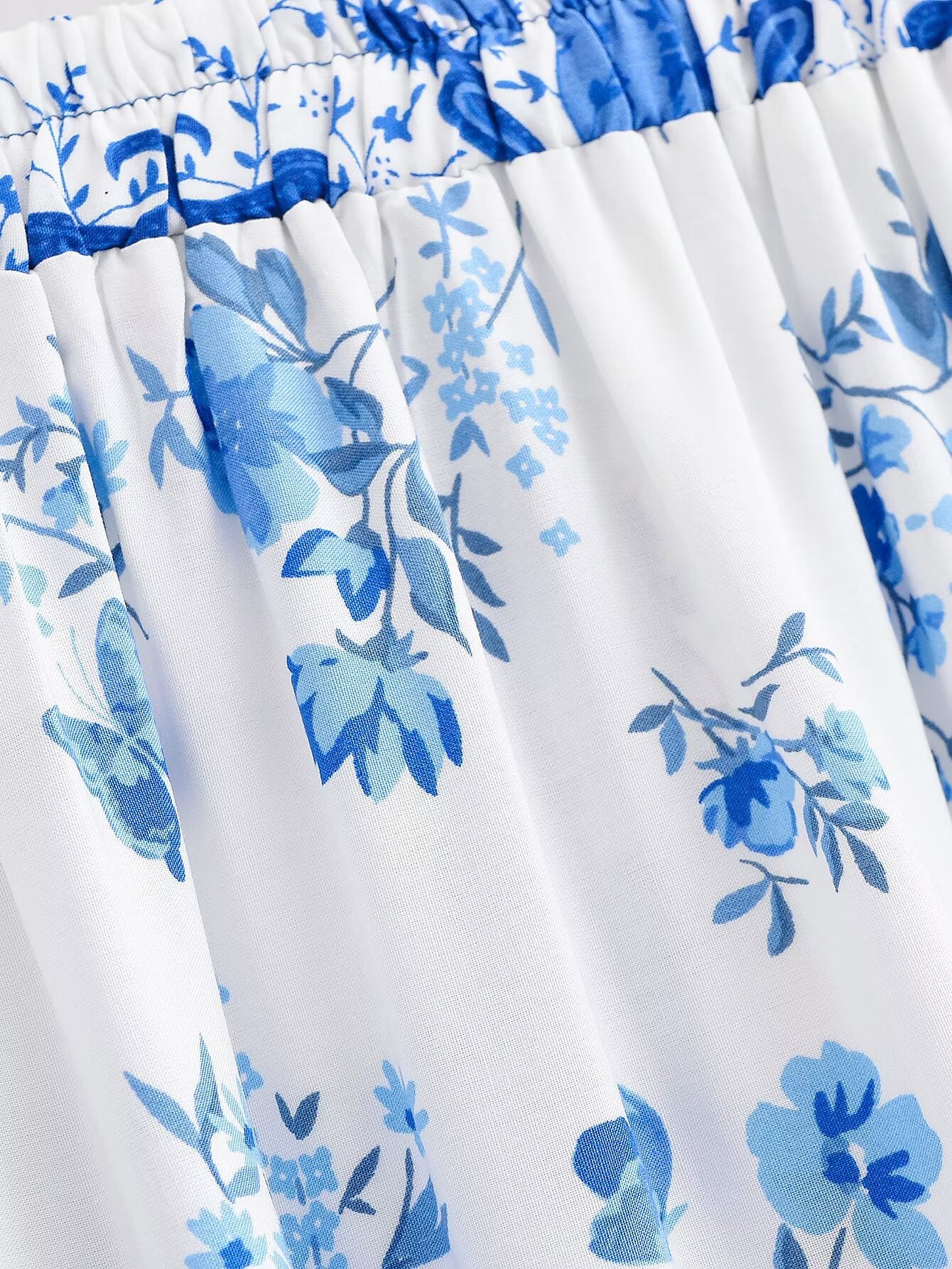 Spring Women Rayon Printed Tassel Vacation Bohemian Skirt