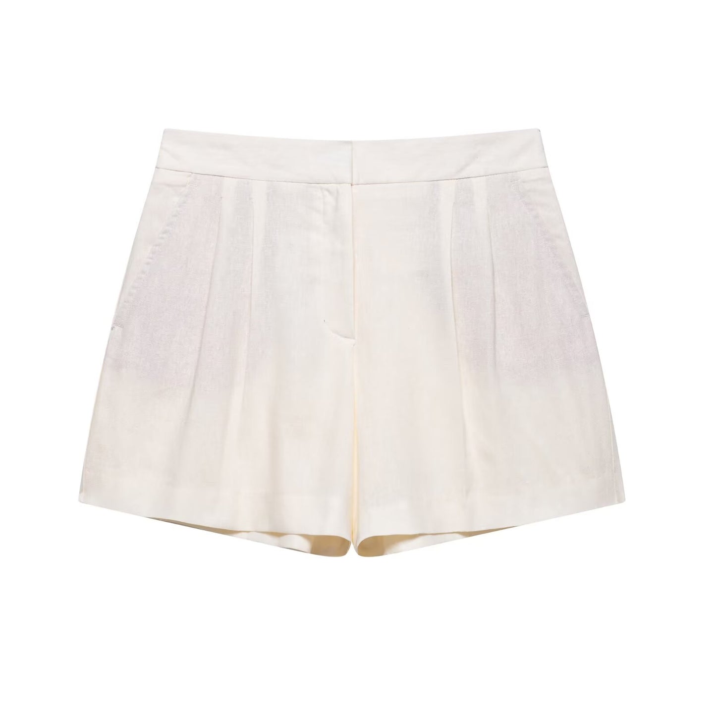 Women Clothing Summer round Neck Double Row Button Vest Shorts Two Piece Sets Women