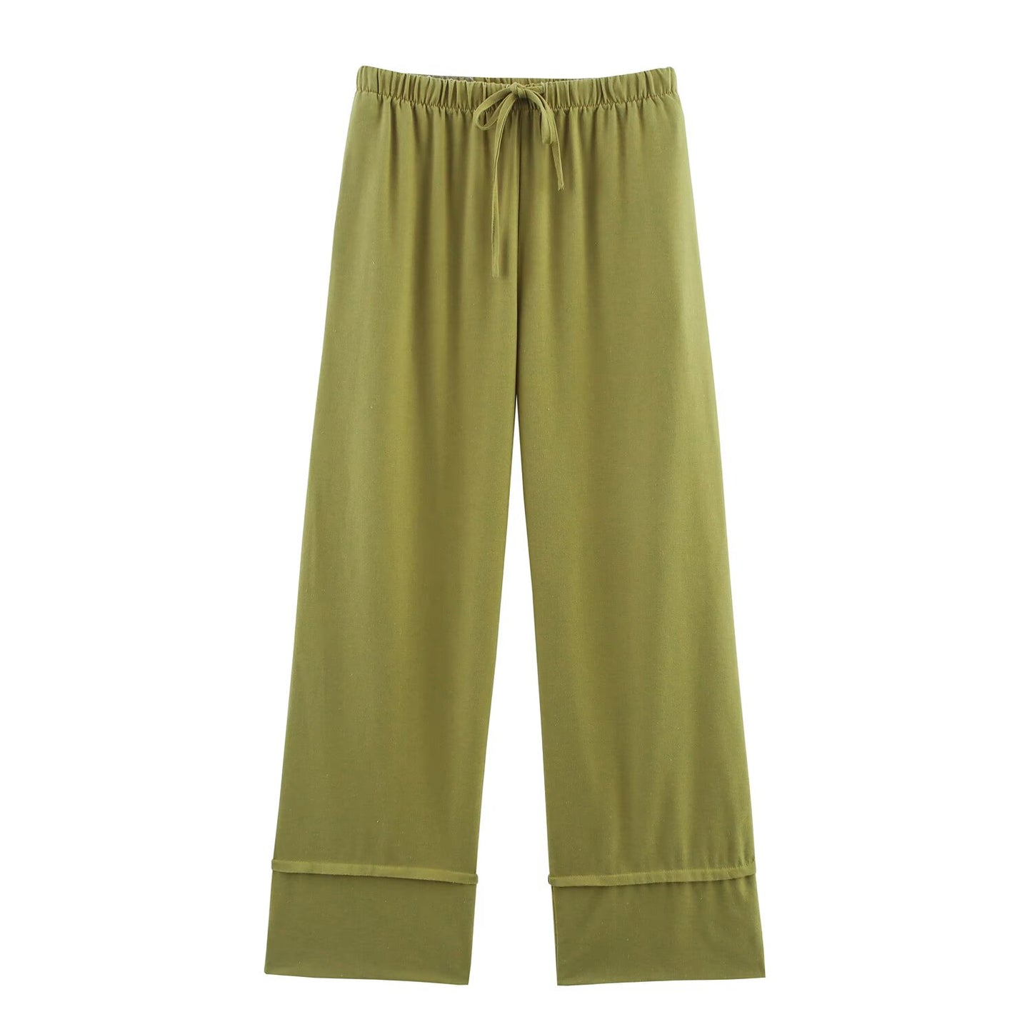 Green Casual Pants