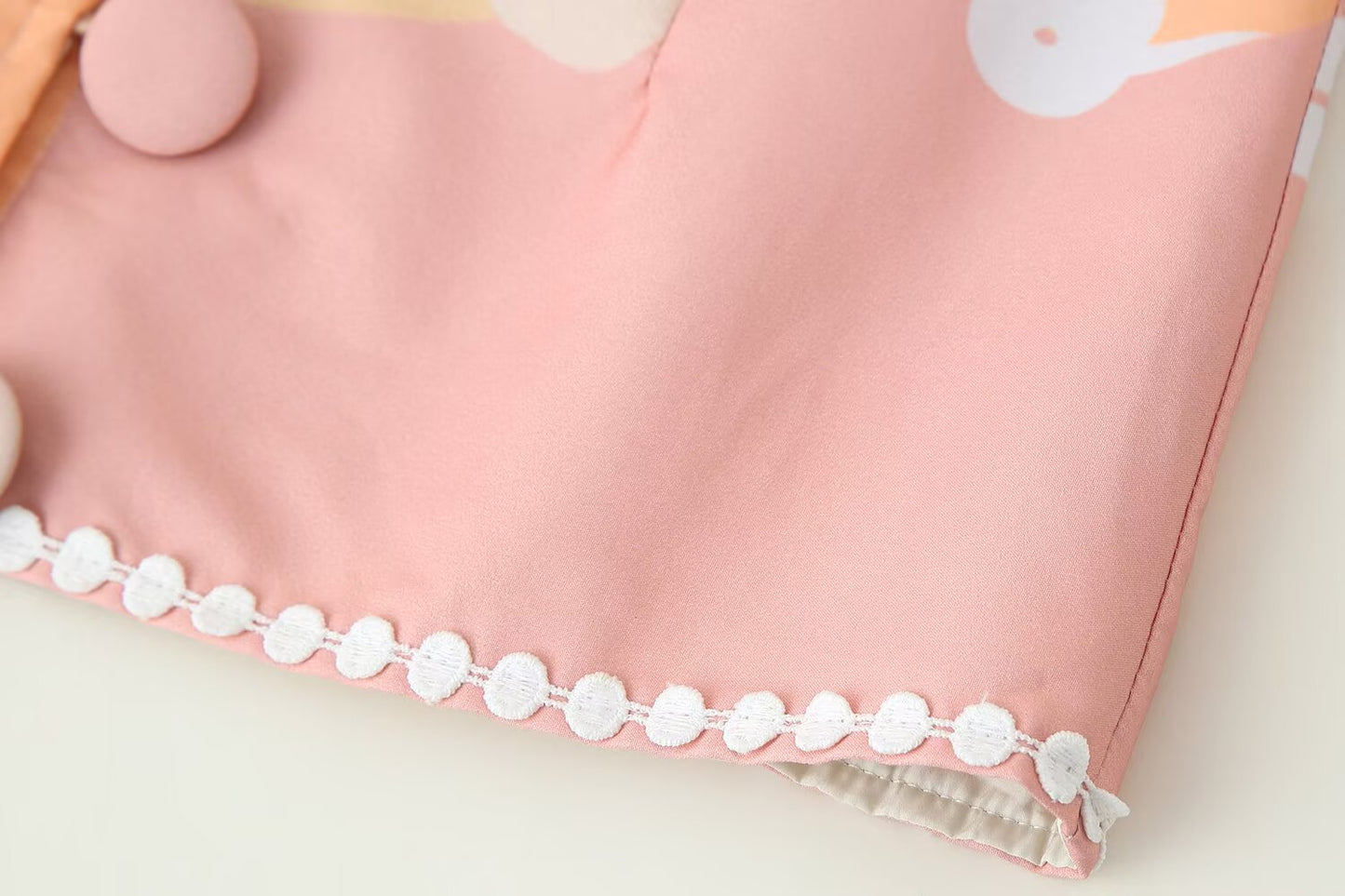 Women Clothing Autumn Lace Stitching Decorated Row Button Vest Top Printing Straight Leg Pants Set