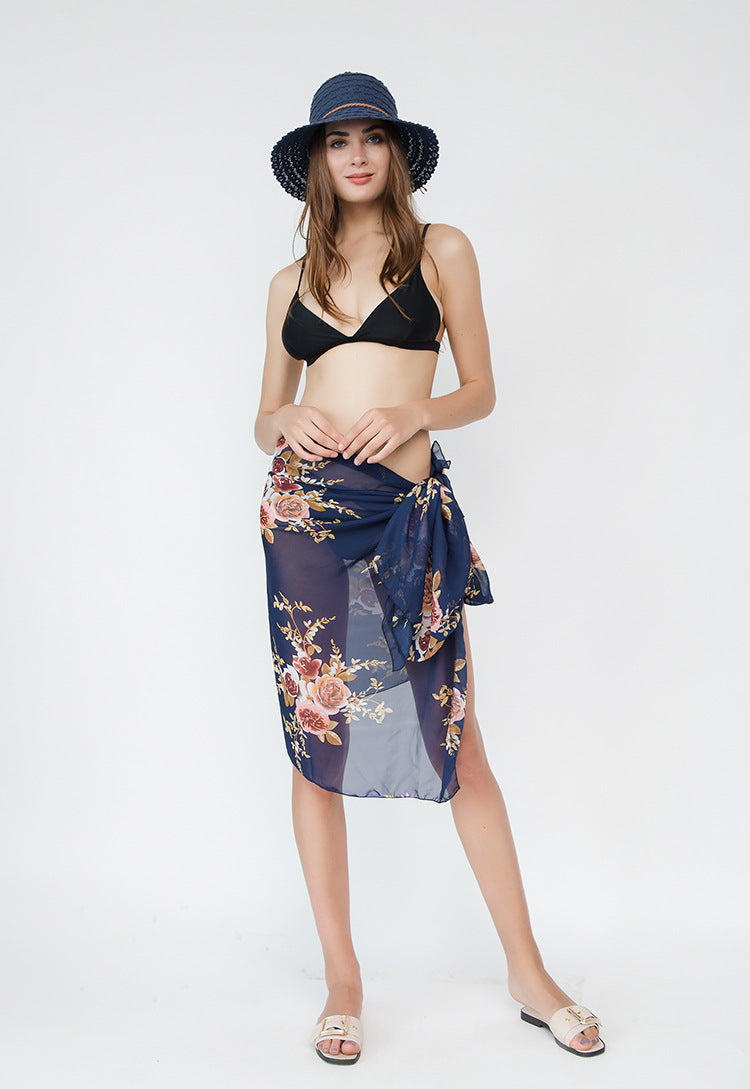 Beach Casual Bikini Jacket Variety Large Floral Holiday Wear Swimwear Cover Up
