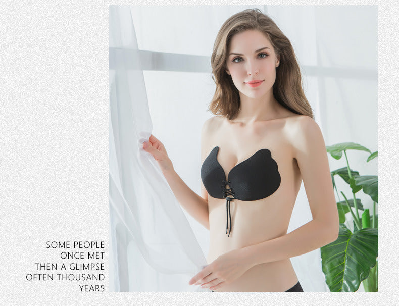 Brushed Bra Invisible Underwear Fabric Drawstring Swimming Wedding Dress Chest Paste