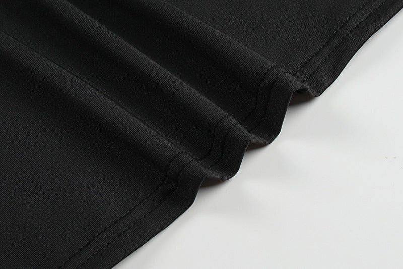 Autumn Winter Sexy Personality Oblique Shoulder Solid Color Slim Women Dress