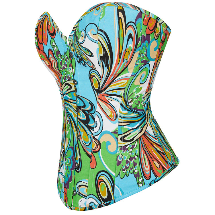 Women Painted Court Body Shaping Tunic