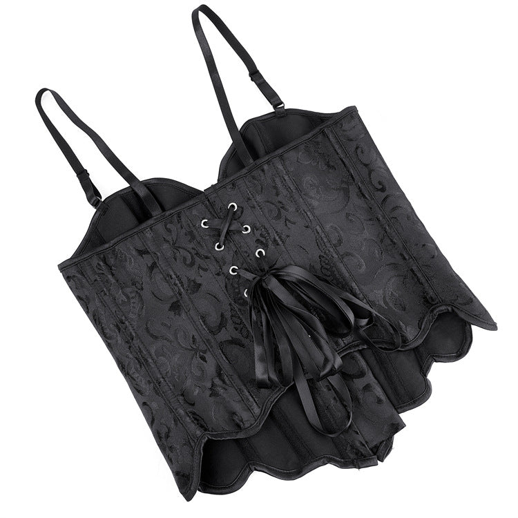 Black Double Strap Adjustable Women Tube Top Breasts Support Push up Court