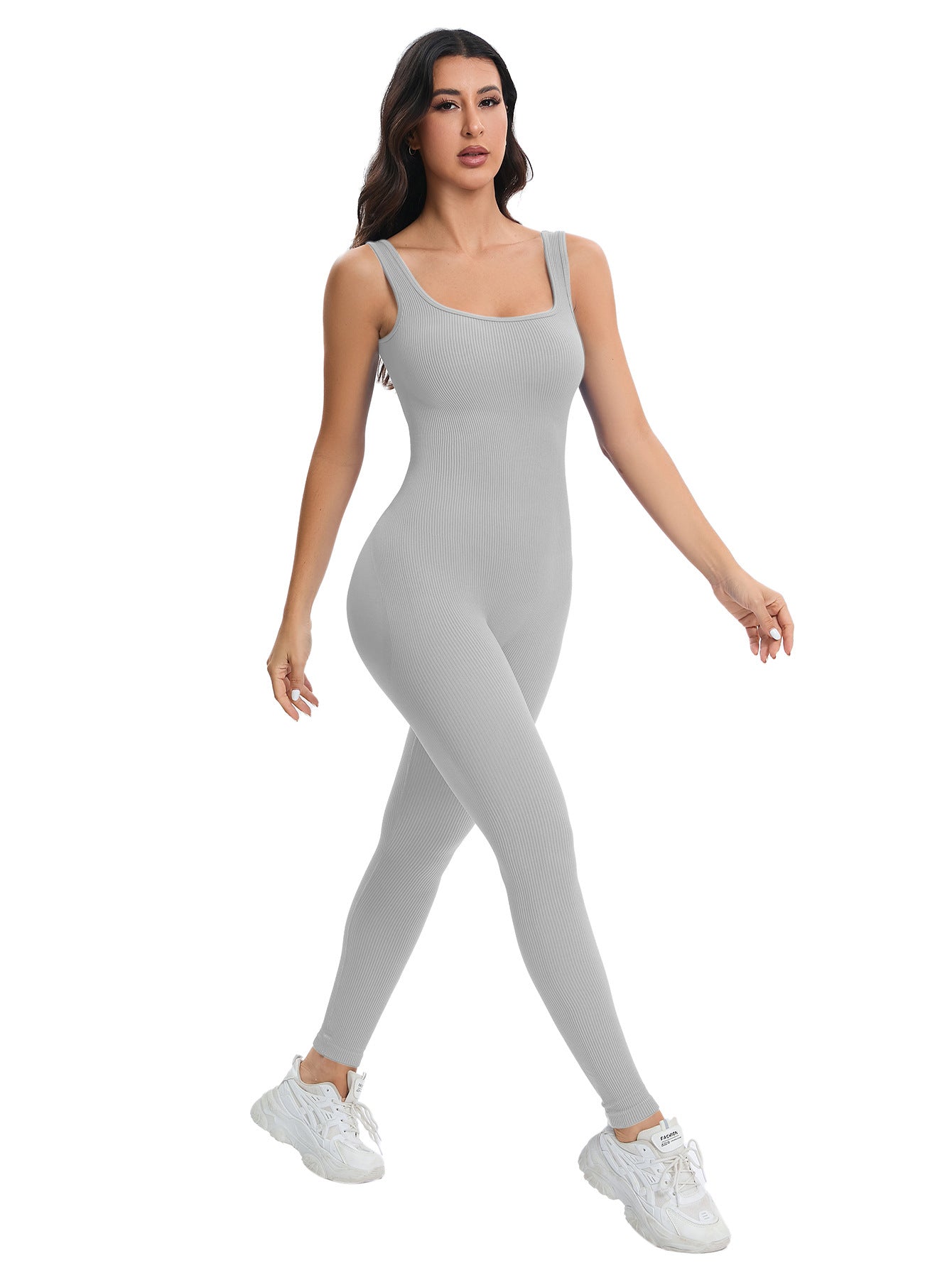 Sports Yoga Bodysuit Trousers Running Workout Quick Drying Breathable Seamless Knitted Peach Hip Slim Fit
