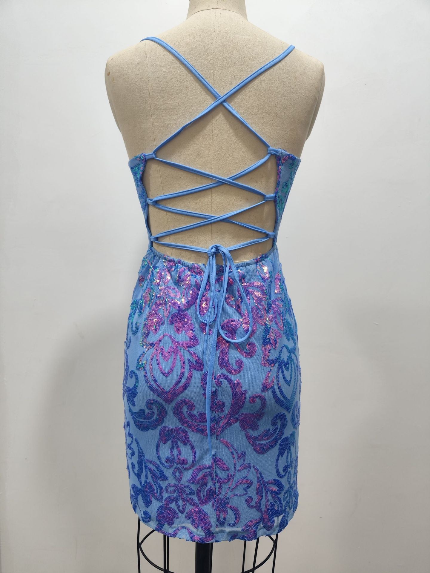 Summer Sequin Sling Sequin Sexy Sheath Slim Fit Dress