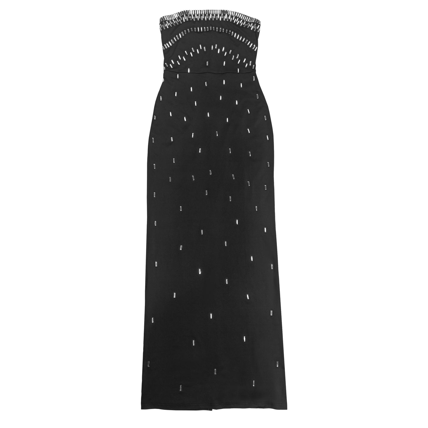 Women Wear Sexy Tube Top High End Drilling Backless Dress