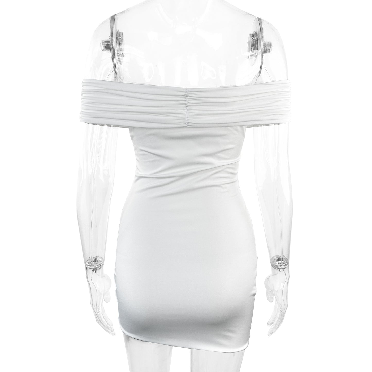 Sexy Women Sleeveless Dress Sexy off Neck Tube Top Internet Celebrity Sense Hip Dress
