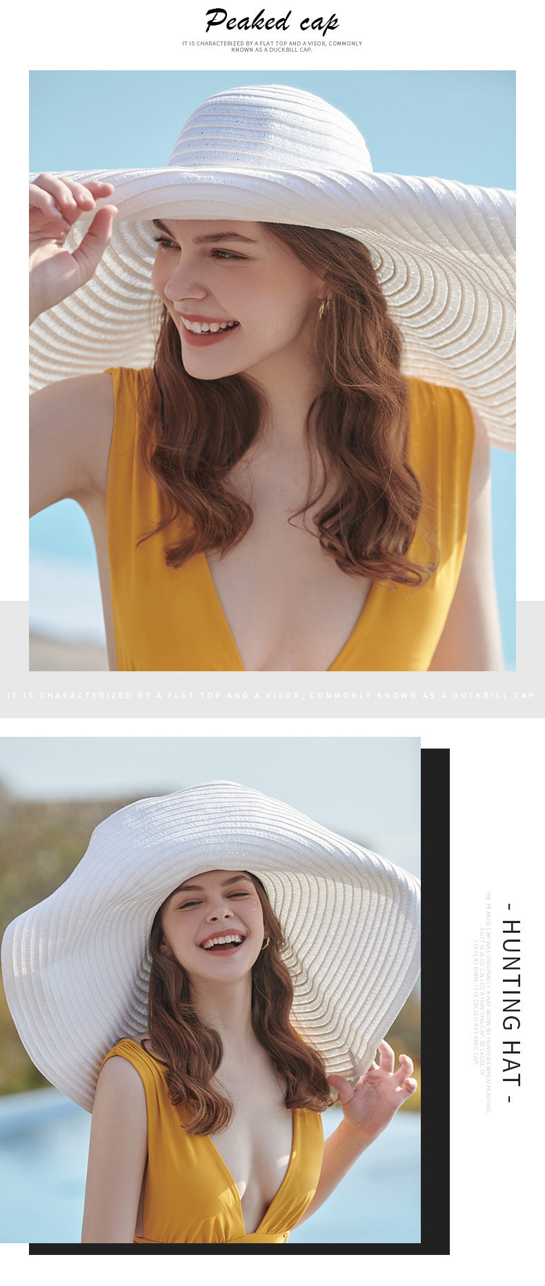 Oversized Brim Hat Wide Brim Straw Hat Sun Hat Women Summer Korean Trendy Beach Hat Sun Protection Hat