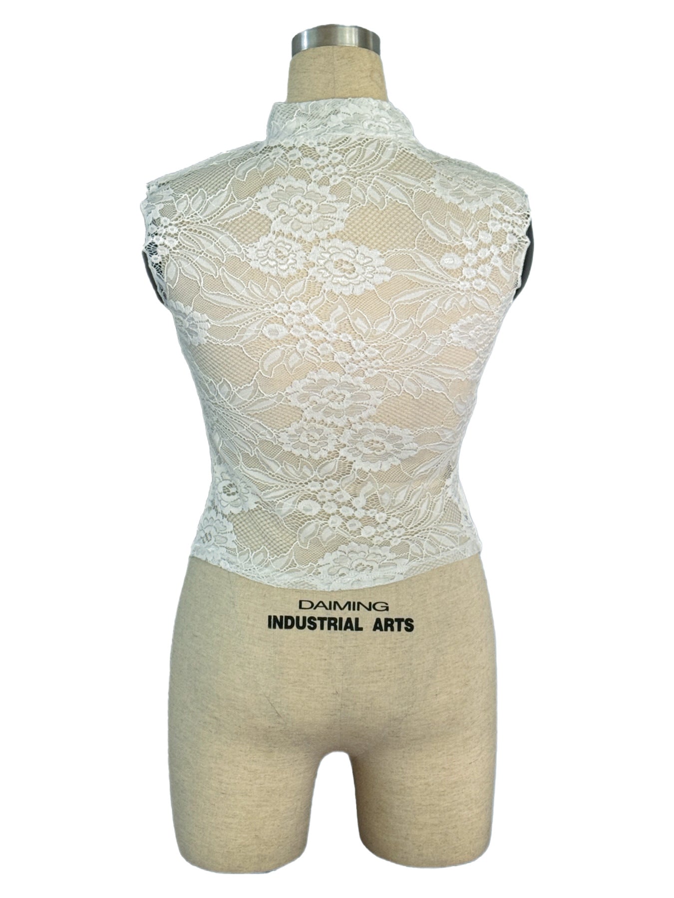 Spring Summer Pure Sexy Lace Slim Fit Patchwork Hollow Out Cutout out Women Sexy Short Top