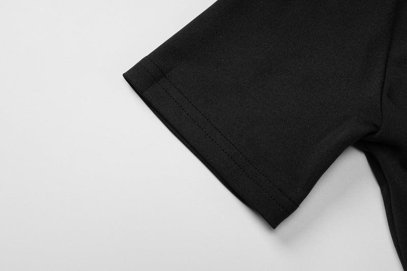 Women Clothing Summer Street Shooting Solid Color Slim Fit Dress