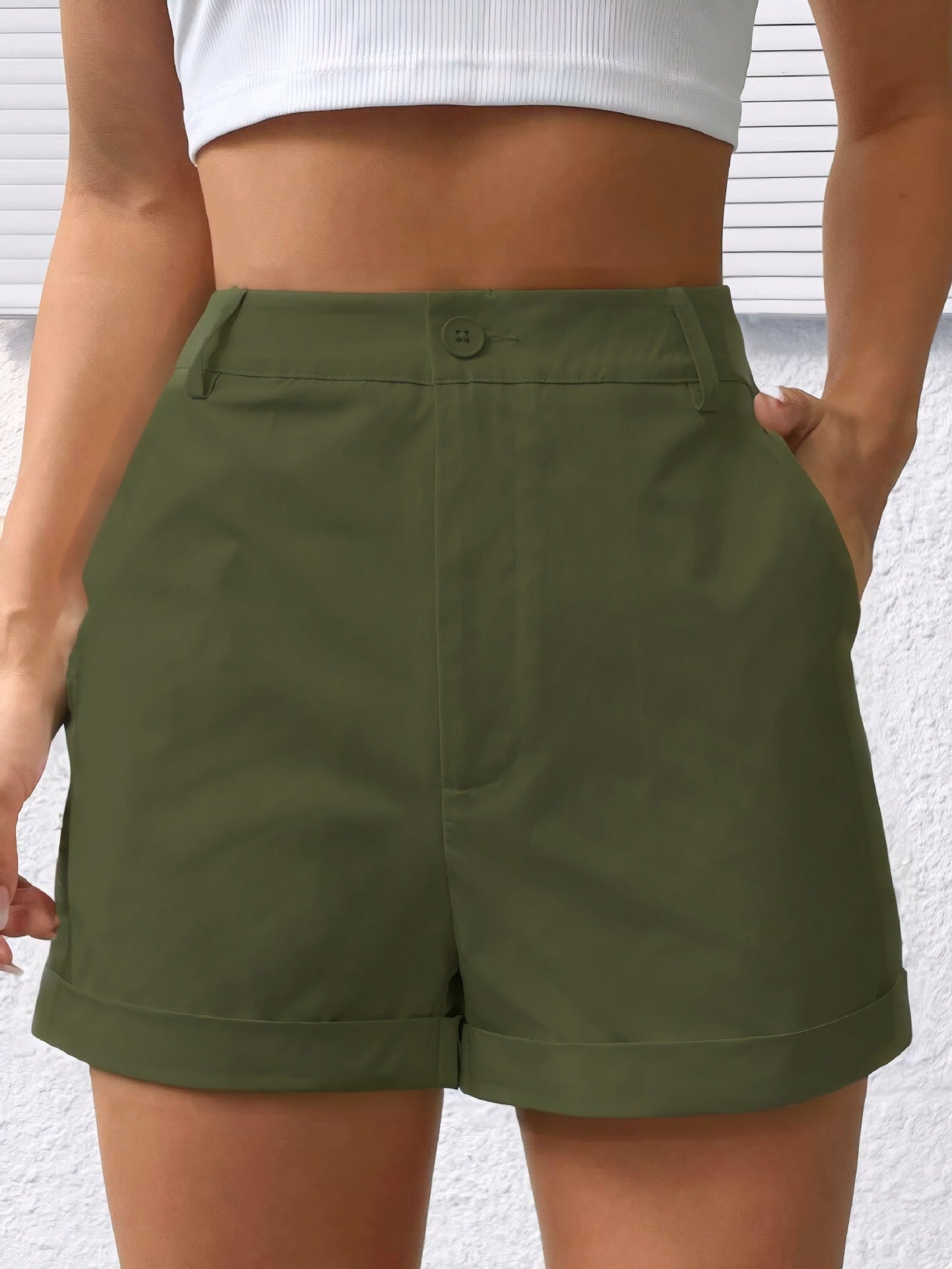 Summer Women Casual Loose Solid Color Shorts Fresh All Match Casual Soft Comfortable Fabric Transparent