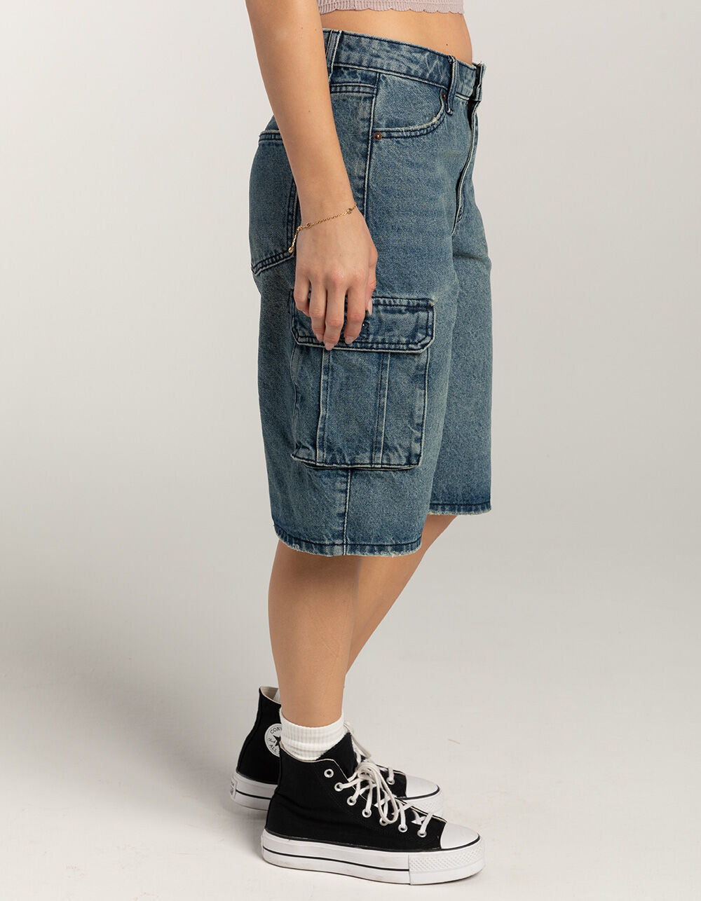 Summer Street Hipster Ordinary Washed Overalls Women Denim Straight Short Pants