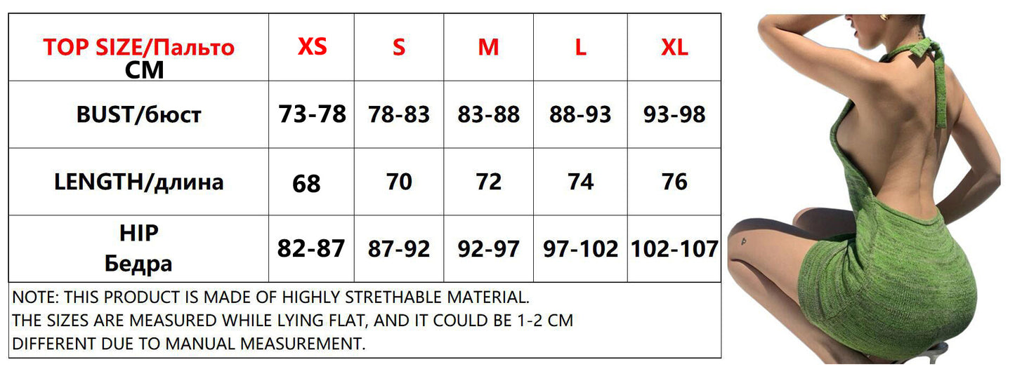 Best Women Clothes Vacation Swimsuit Sexy Sheath Backless Strap Sweaters Dress