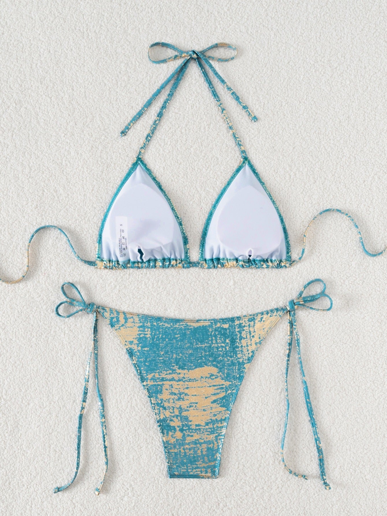 Triangle Bag Lace up Sexy Bikini Swimsuit