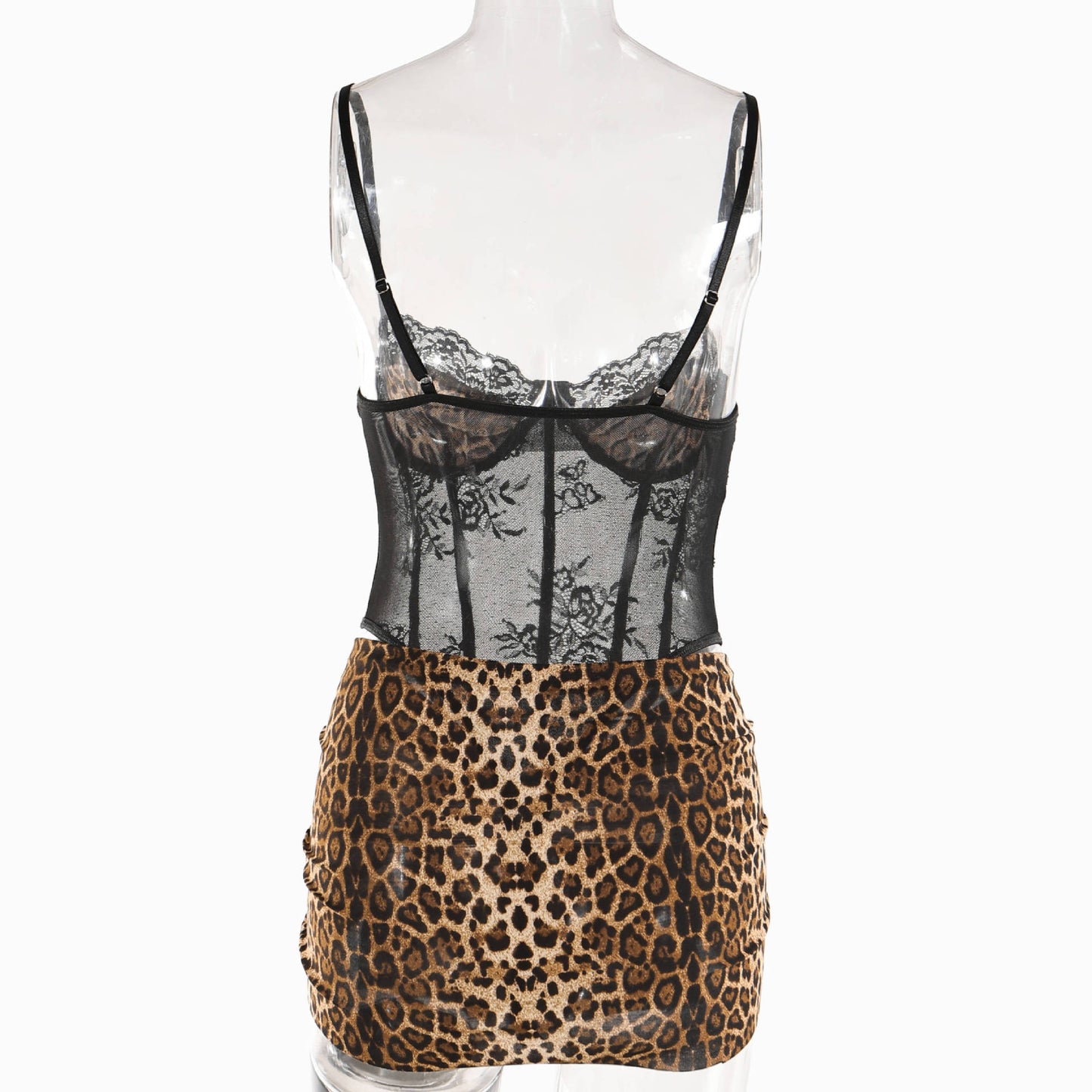 Lingerie Sexy Lingerie Nightdress Leopard Lace Jumpsuit