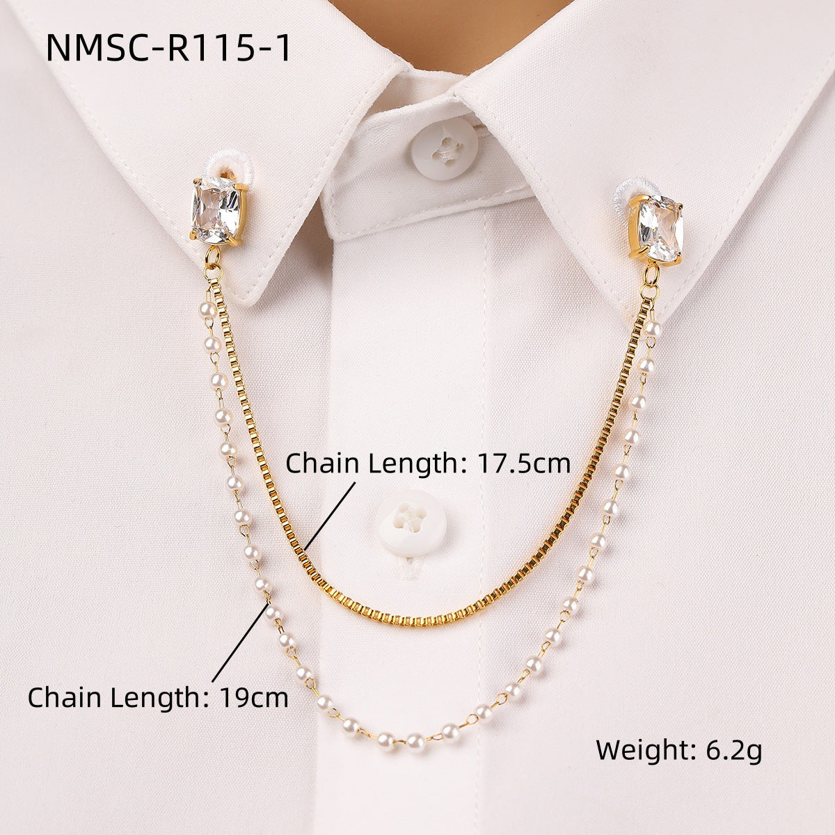 Pearl Collar Pin