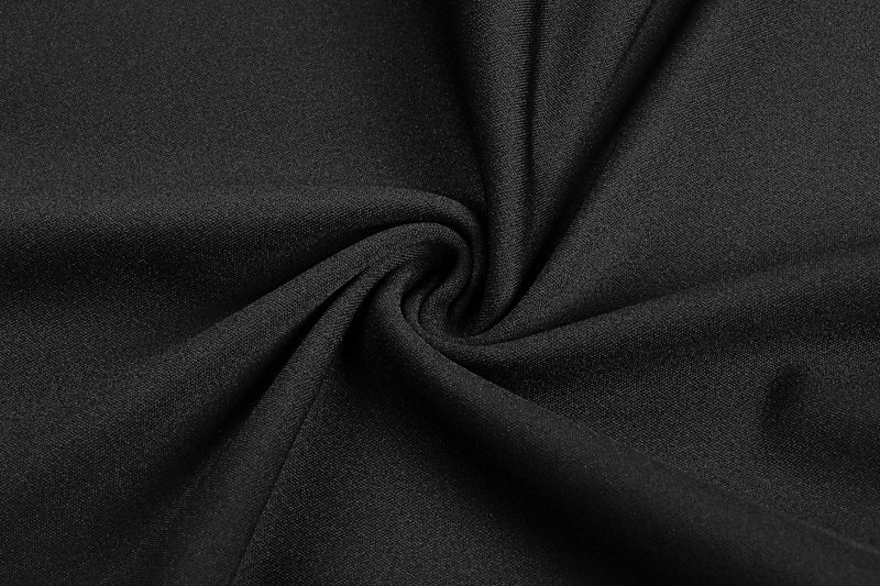 Summer Solid Color Slim Fit Advanced Texture Sleeveless Ruffle Hip Dress