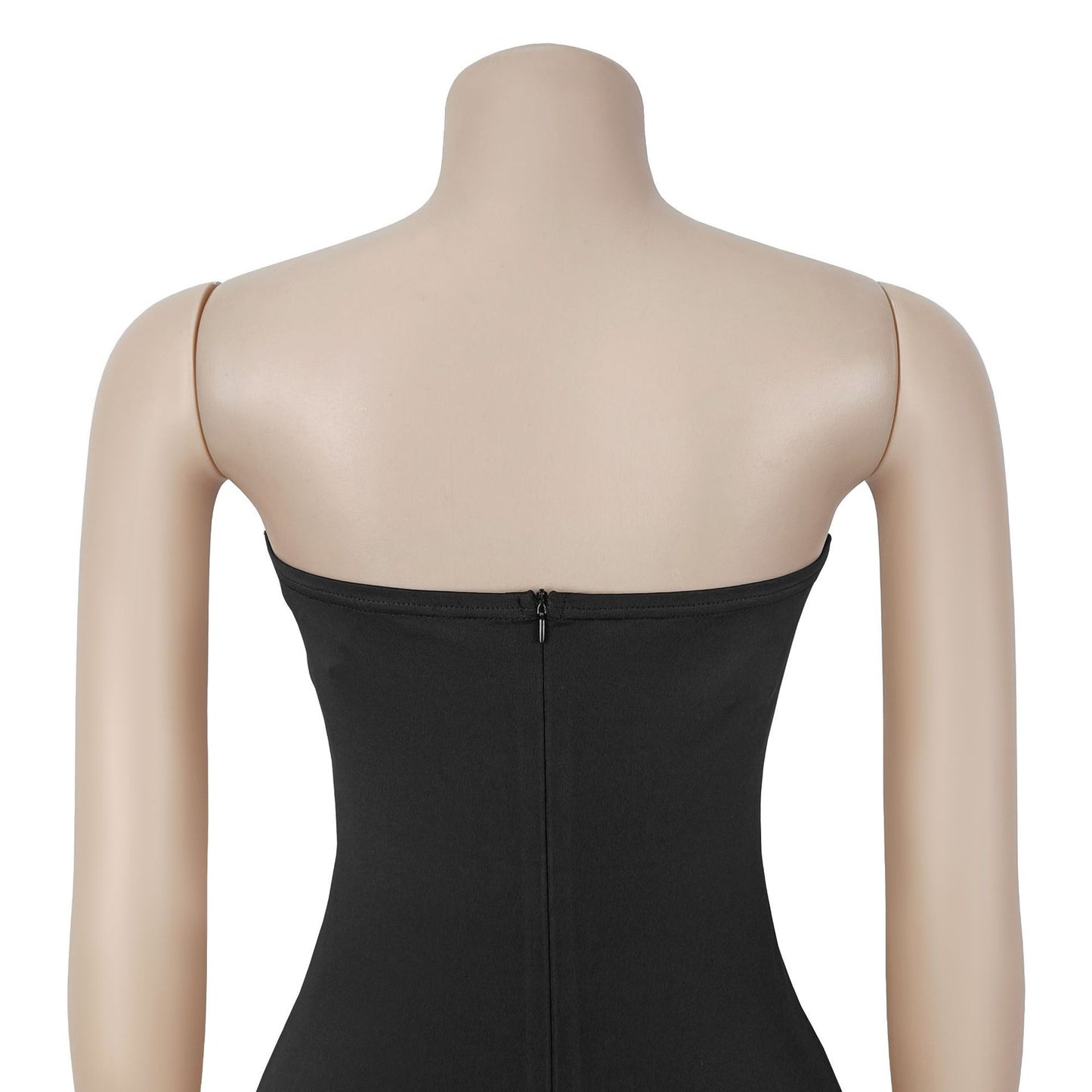 Women Wear Sexy Tube Top High End Drilling Backless Dress