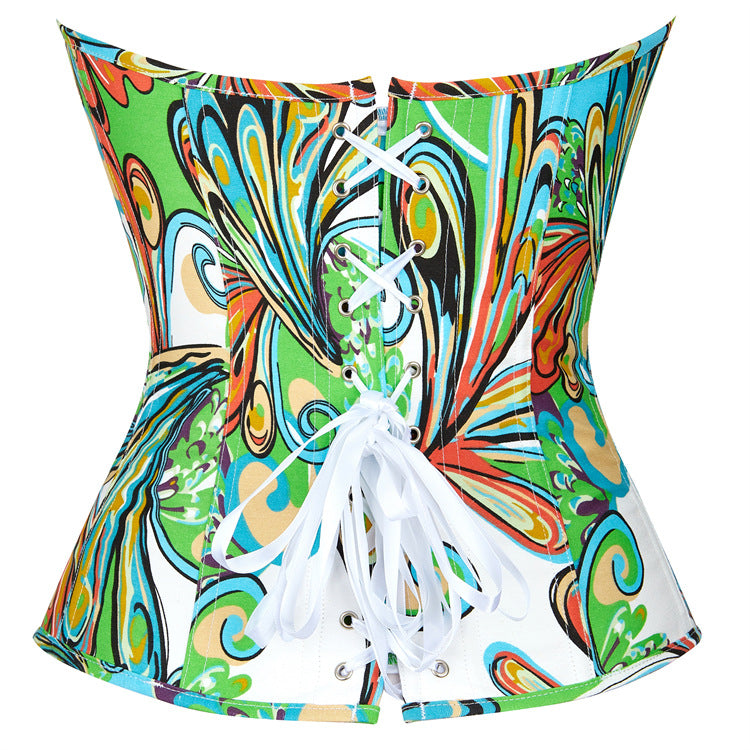 Women Painted Court Body Shaping Tunic