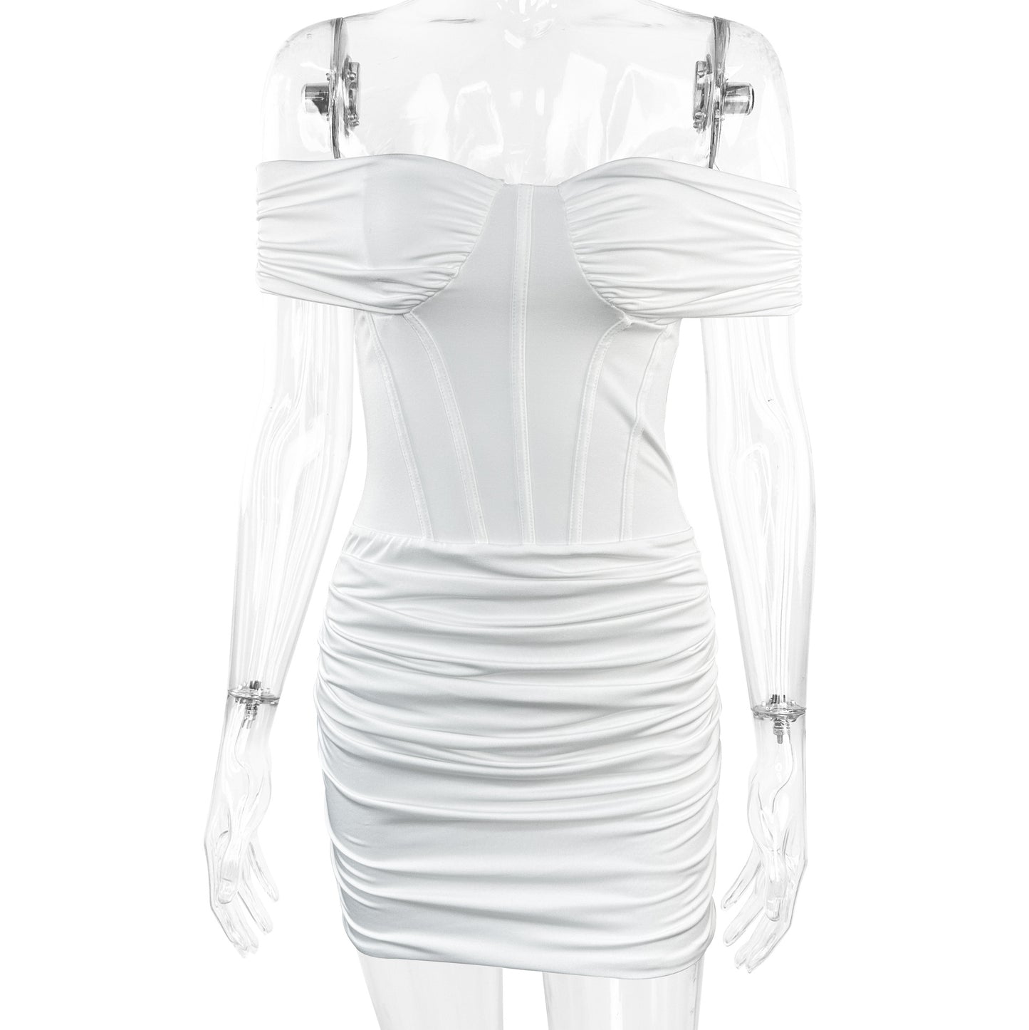 Sexy Women Sleeveless Dress Sexy off Neck Tube Top Internet Celebrity Sense Hip Dress