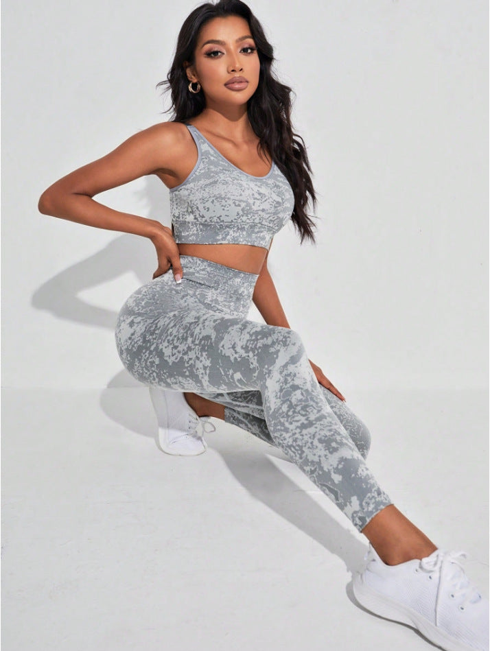 Waist Girdling Belly Contraction Fitness Suit Sports Yoga Pants Women High Waist Hip Lift Body Shaping Pants