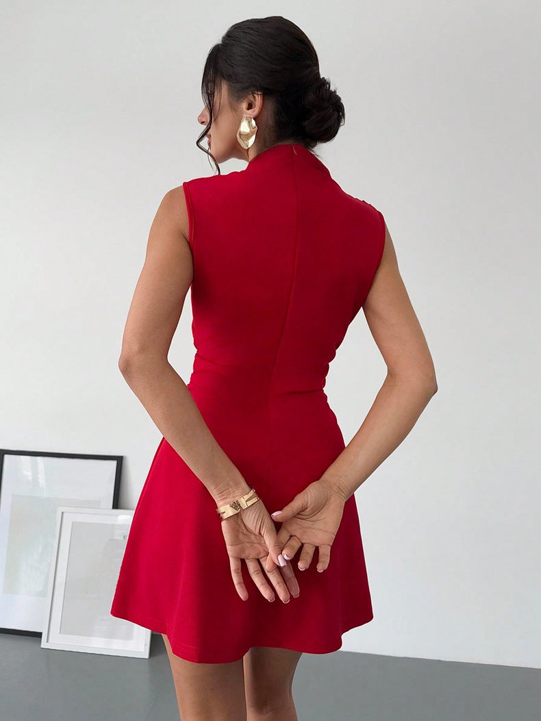 Best Women Clothes Summer Satin Dress Women High Grade Satin Dress