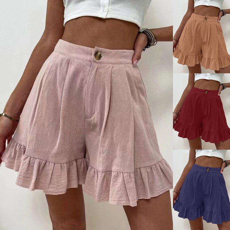 Shorts Casual Wide Leg Loose Shorts Summer New Women Clothing High Waist Shorts