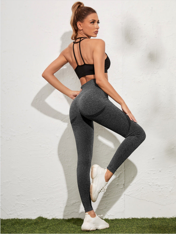 Sports Yoga Leggings Running Fitness Moisture Wicking Quick Drying Breathable Hip Lift Belly Shaping
