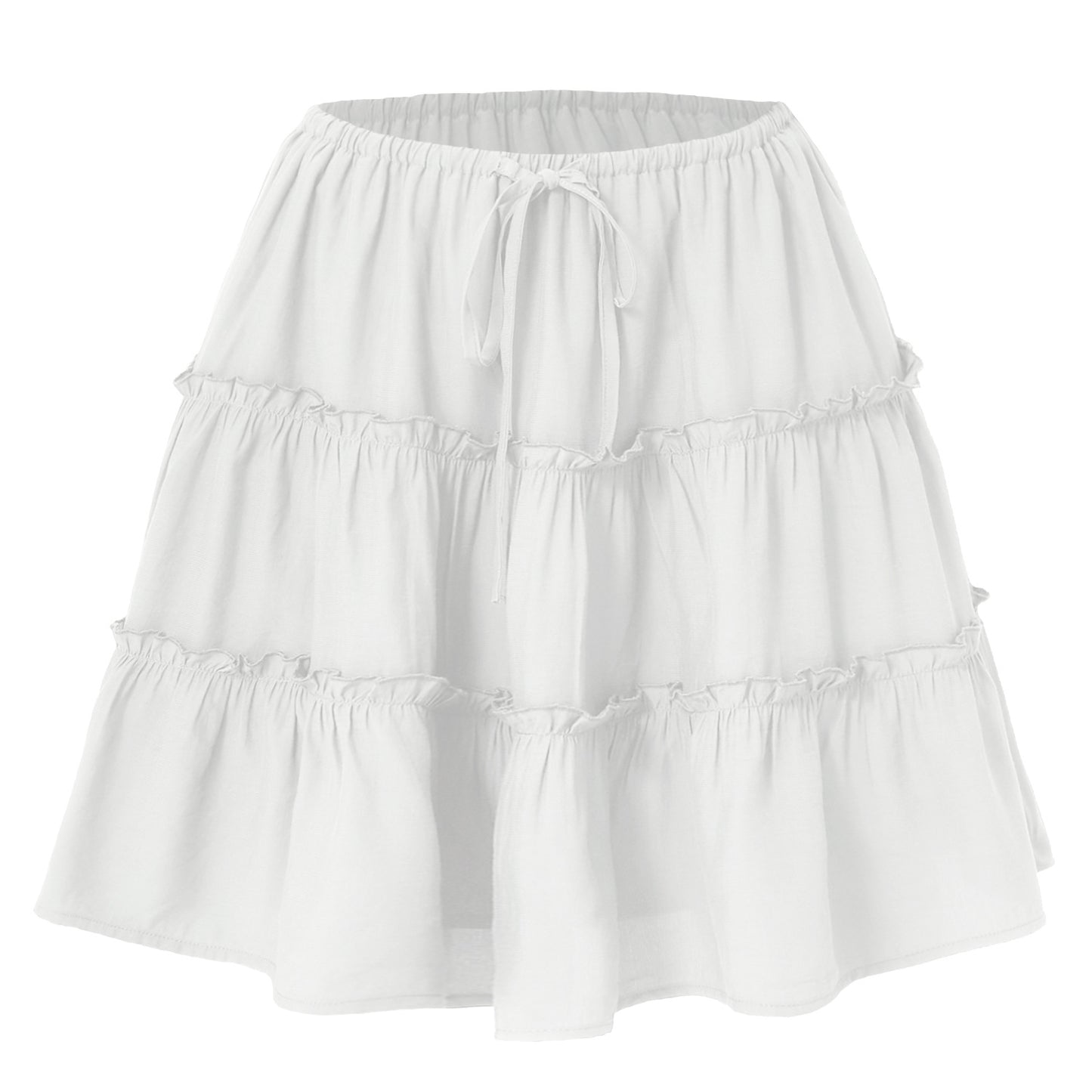 Women Clothing Lace up Adjustable Short Skirt Anti Exposure Pants Lining High Waist Skirt for Women