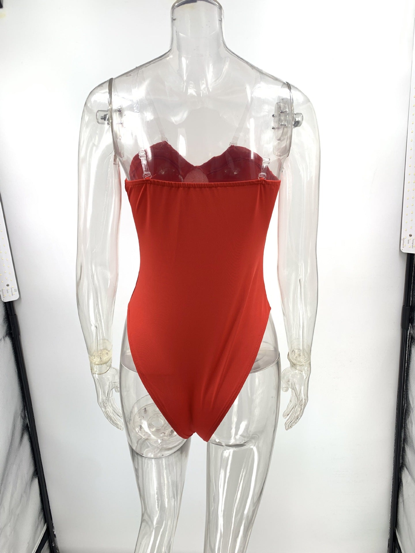 Sexy Wrapped Chest Solid Color Bodybuilding Jumpsuits Briefs