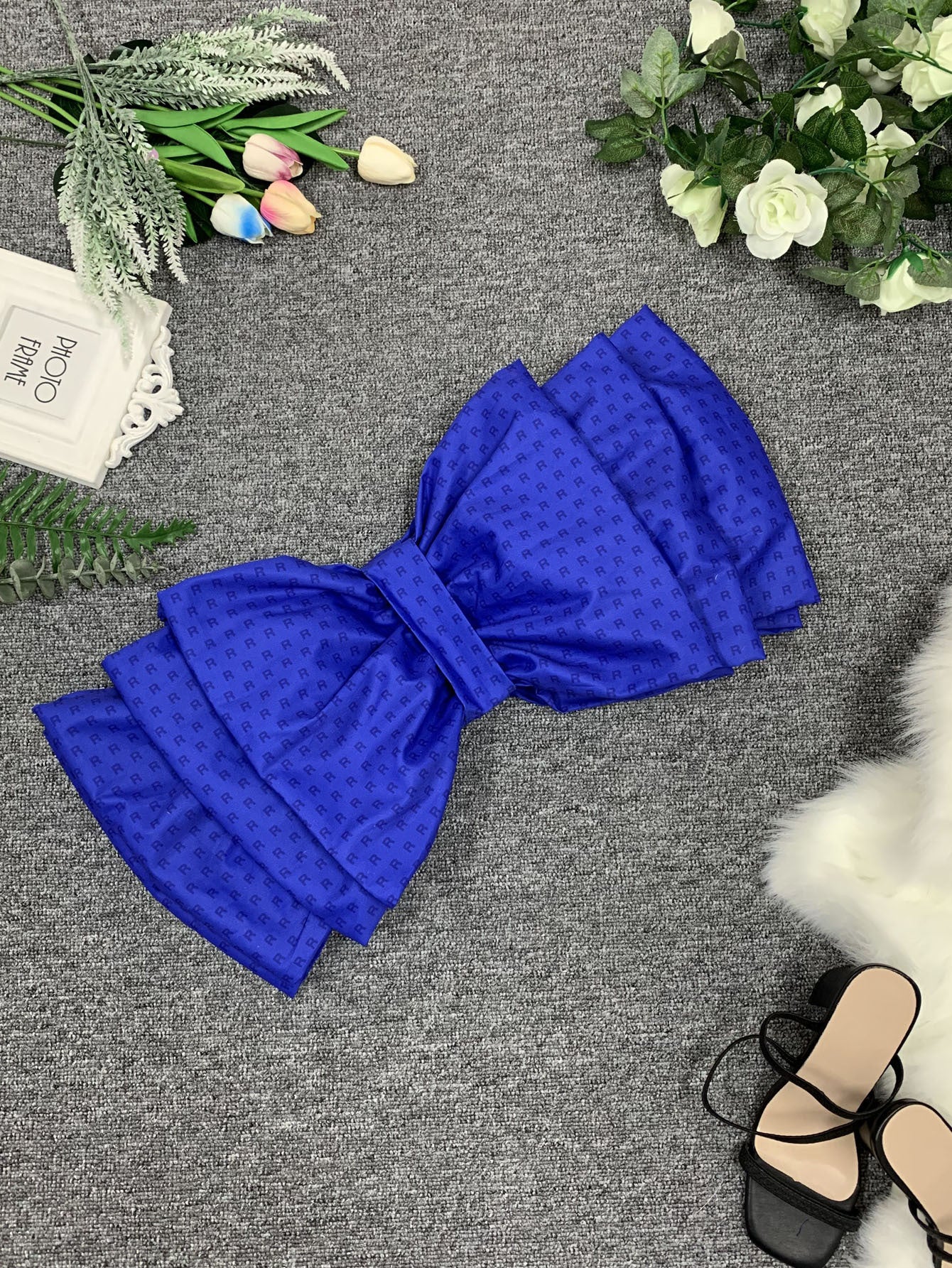 Women Clothing Popular Sexy Printing Backless Tube Top Big Bow Top Summer