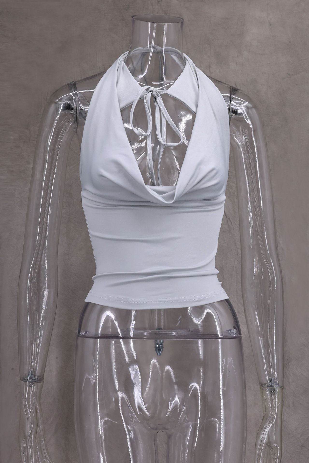Spring Summer Bandage Multiple Bandage Dress Wear Match Method Skinny T shirt