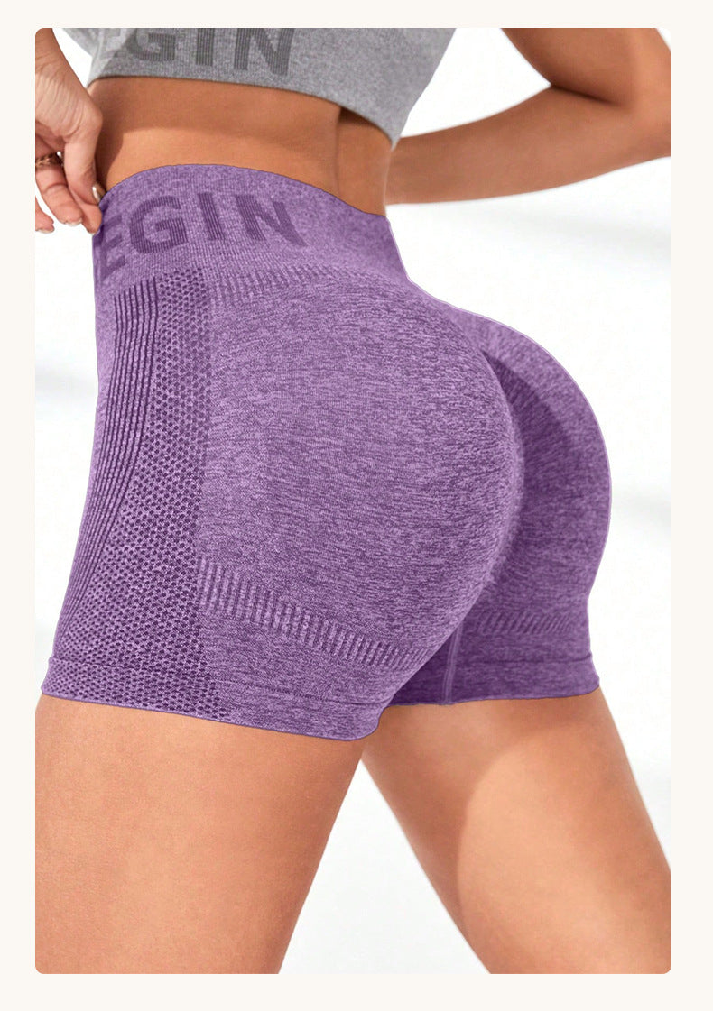 Yoga Pants Women High Waist Peach Hip Letter Graphic Skinny Running Fitness Pants Stone Washed Solid Color Sports Pants