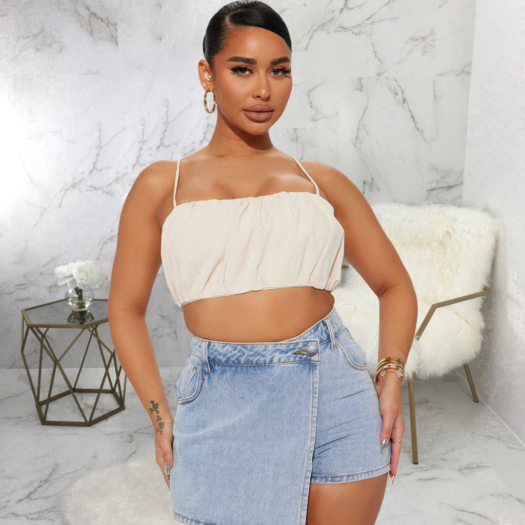 Women All Match Slim Stretch Denim Shorts