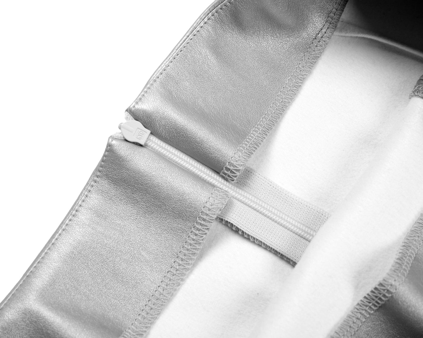 Metallic Faux Leather Split Leather Skirt Women Clothing Sexy High Waist Zipper Skirt Hip Metallic Coated Fabric Skirt for Women